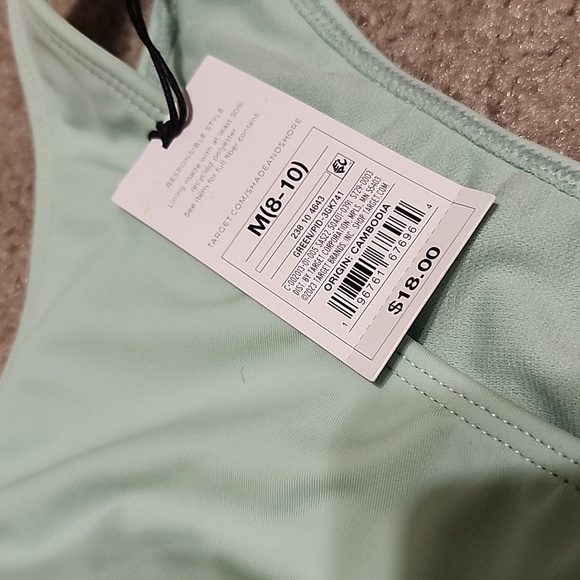 NWT Womens Shade & Shore Bikini Bottoms. Size XL. Green - Picture 5 of 5